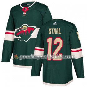 Minnesota Wild Eric Staal 12 Adidas 2017-2018 Groen Authentic Shirt - Mannen